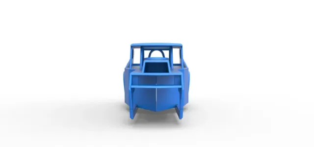 Shell of Vintage Dirt Modified stock car Version 5 Scale 1:25 — Image 5 of 26