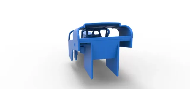 Shell of Vintage Dirt Modified stock car Version 2 Scale 1:25 — Image 10 of 17