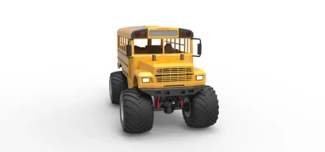 Vintage School bus Monster Truck Scale 1:25 — Фото 22 из 26