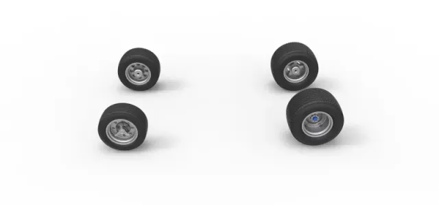 Wheel set of Northeast Dirt Modified stock car V5 Scale 1:25 — Фото 6 из 17