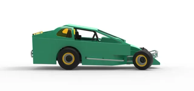 Northeast Dirt Modified stock car while turning V2 Scale 1:25 — Фото 22 из 30
