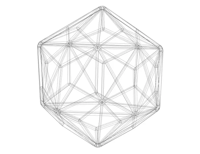 Wireframe Shape Triakis Icosahedron — Фото 4 из 6