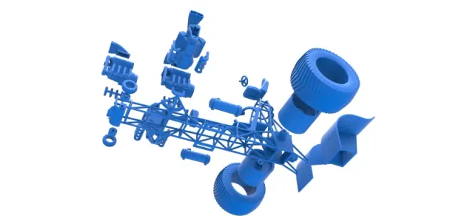 Diecast Pulling tractor with 4 engines V8 Version 6 Scale 1:25 — Image 26 of 31