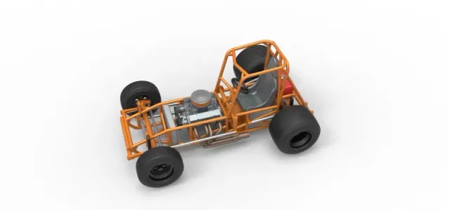 Vintage Sprint car Base Version 2 Scale 1:25 — Фото 4 из 30