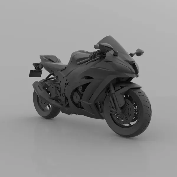 Rev Up Your Collection with the Kawasaki Ninja ZX-10R 1000 3D Mo — Фото 3 из 8