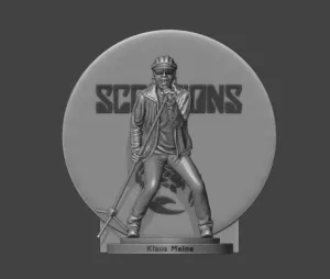 Klaus Meine - Scorpions 3dprinting