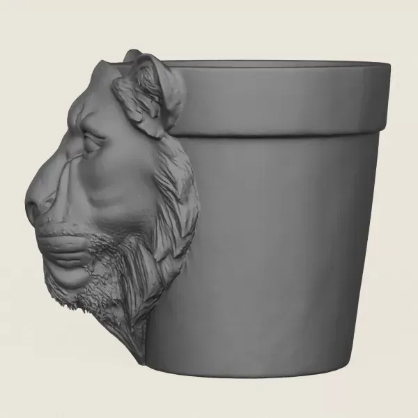 Lioness Head Planter — Фото 4 из 6