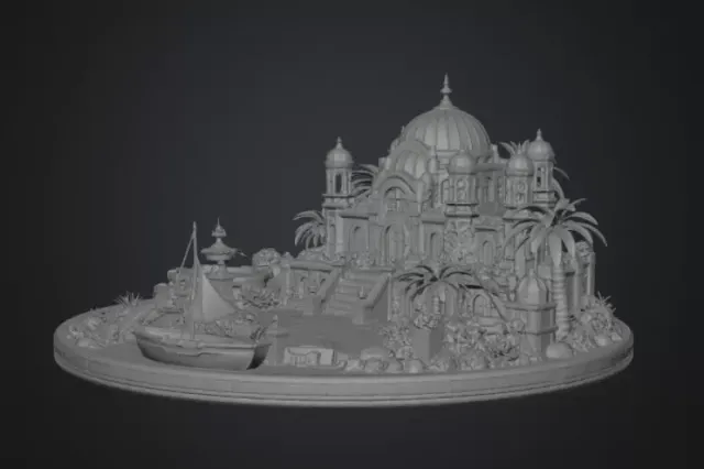 Azure Oasis Palace STL File for 3D Print — Фото 13 из 17