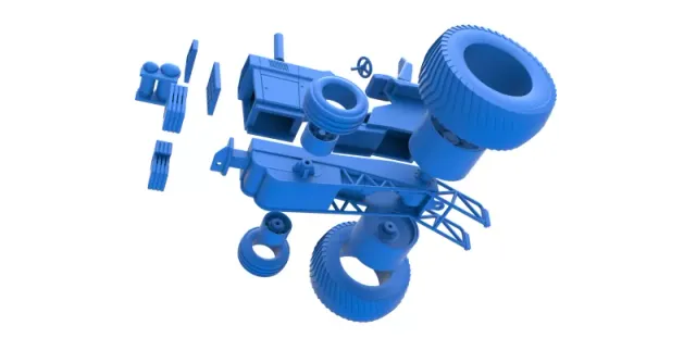 Fun short Pro Stock Pulling Tractor Version 1 Scale 1:25 — Фото 25 из 31