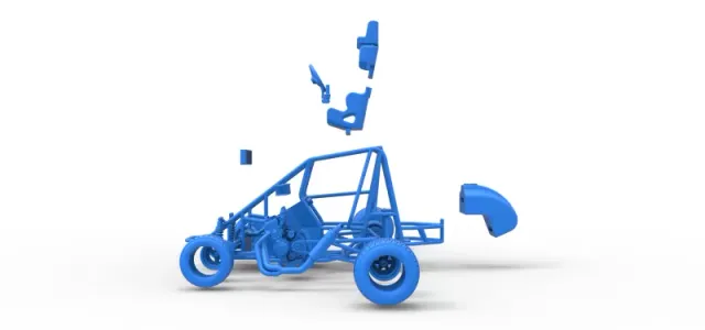 600 Micro sprint car Base Scale 1:25 — Image 29 of 31