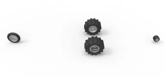 Wheel Set of Top fuel Dirt dragster trike Sale 1:25 — Фото 5 из 13