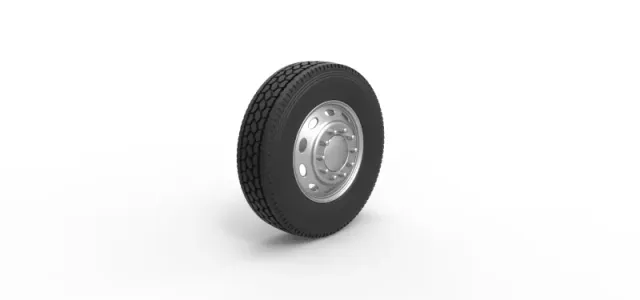 Diecast 10 Oval Hole Front wheel of semi truck Scale 1:25 — Фото 2 из 12