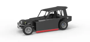 Vintage Dirt Modified stock car Version 6 Scale 1:25