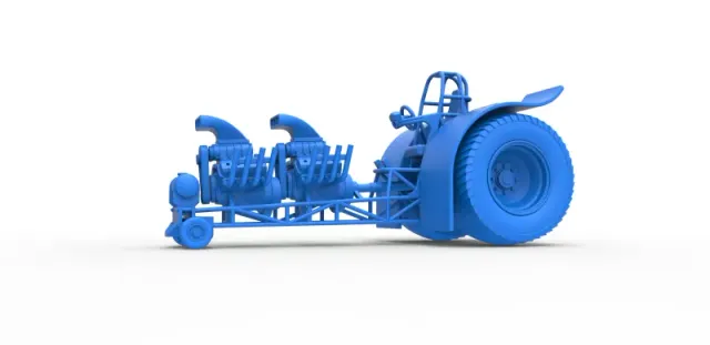 Diecast Pulling tractor with 2 engines V8 Scale 1:25 — Фото 13 из 31