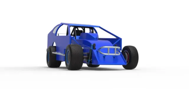 Northeast Dirt Modified stock car Version 2 Scale 1:25 — Фото 27 из 30