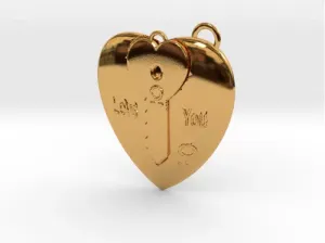 Heart And Key Pendant