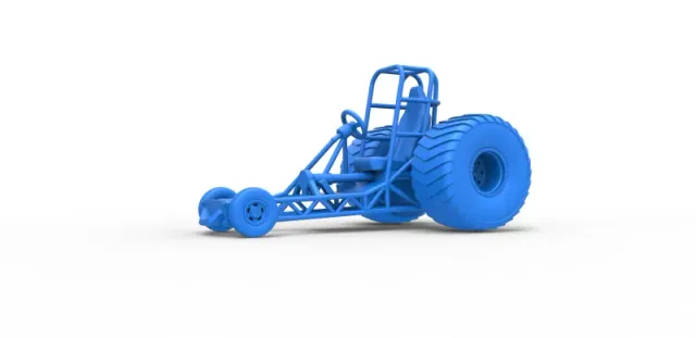 Diecast Chassis of Mini Rod pulling tractor Scale 1 to 25 — Фото 13 из 31