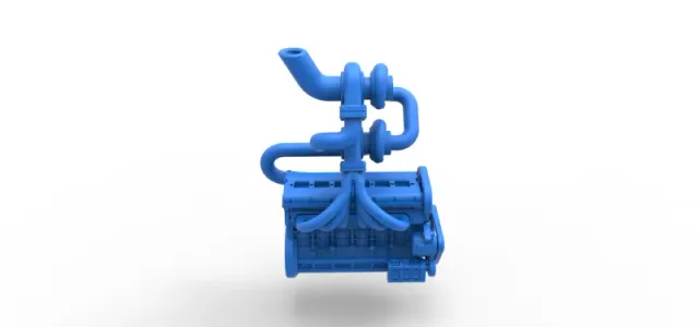 Diecast Twin Turbo straight-six engine Version 3 Scale 1:25 — Image 14 of 21