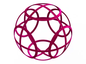 Wireframe Shape Geometric Petanque Ball