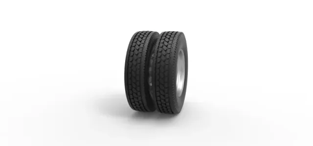 Diecast Rear custom wheel of semi truck Version 21 Scale 1:25 — Фото 3 из 11