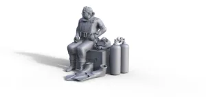 Diver Figure for ship model