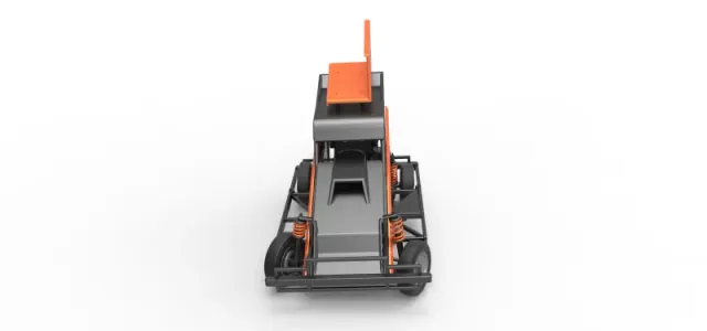 New Zealand Ministock car while turning Version 2 Scale 1 to 25 — Image 8 of 30