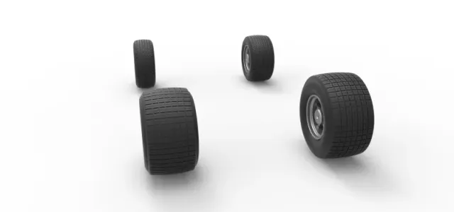 Wheel Set of Southern Wing Modified Stock car Scale 1:25 — Фото 9 из 14