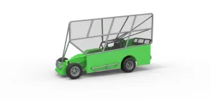 Northeast Dirt Modified stock car with side wing Scale 1:25