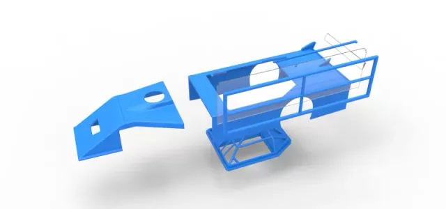 Shell of Asphalt Modified stock car with side wing Scale 1:25 — Image 20 of 27