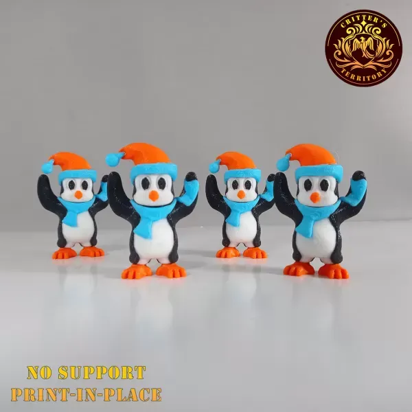Flexi Mini Penguin | Christmas Special | No support | Print in P — Фото 6 из 7