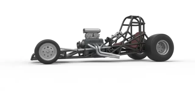 Vintage Front engine dragster Base Version 4 Scale 1:25 — Фото 2 из 26