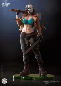 Jason Female Hockey Mask 3D Model STL Print