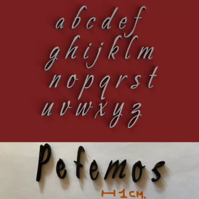 PETEMOSS lowercase 3D letters STL file — Image 6 of 6