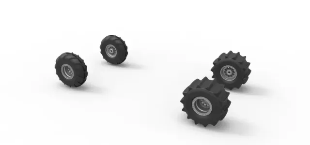 Wheel set of Mud dragster Version 1 Scale 1:25 — Image 8 of 12