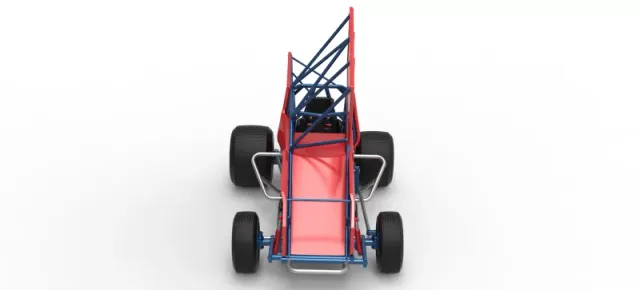 Winged Sprint car Version 2 Scale 1:25 — Фото 8 из 30