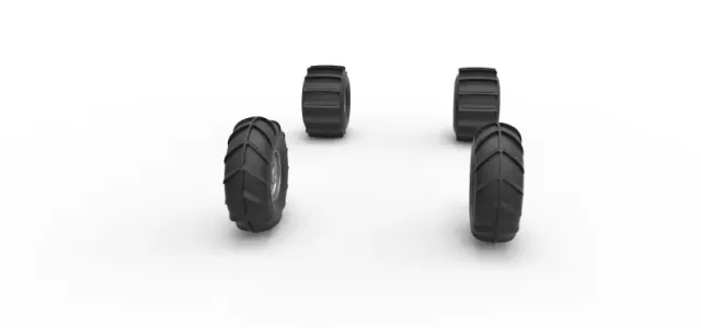 Wheel set of Mud dragster Version 1 Scale 1:25 — Image 3 of 12