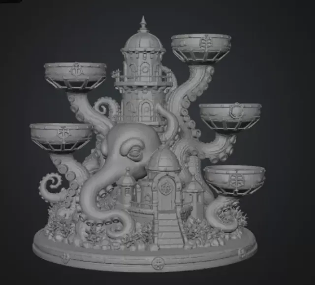 Kraken Citadel Organizer STL File for 3D Print — Фото 12 из 16