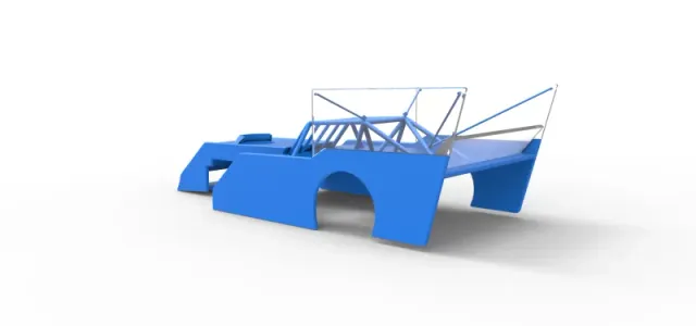 Shell of Outlaw Figure 8 Modified stock car Scale 1:25 — Image 10 of 22