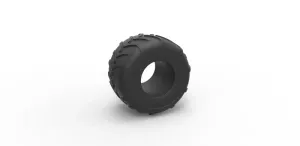 Diecast Monster Jam tire Scale 1:25