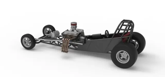 Vintage Front engine dragster Base Version 5 Scale 1:25 — Фото 12 из 19