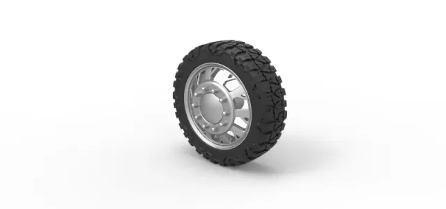 Diecast Front semi wheel for pickup Version 9 Scale 1:25 — Фото 7 из 12