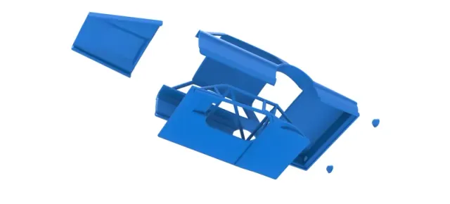 Shell of Vintage Asphalt Modified stock car V11 Scale 1:25 — Image 21 of 25