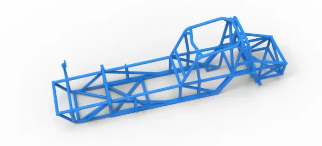 Frame of Vintage Dirt Modified stock car Version 5 Scale 1:25 — Фото 2 из 17