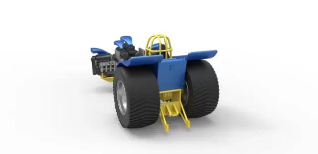 Diecast Pulling tractor with 4 engines V8 Version 6 Scale 1:25 — Image 10 of 31