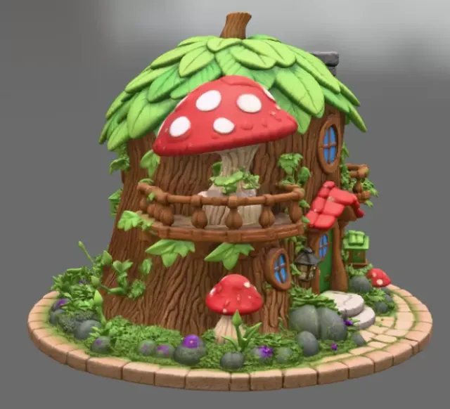 Enchanted Tree House Cottage STL File for 3D Print — Фото 10 из 16