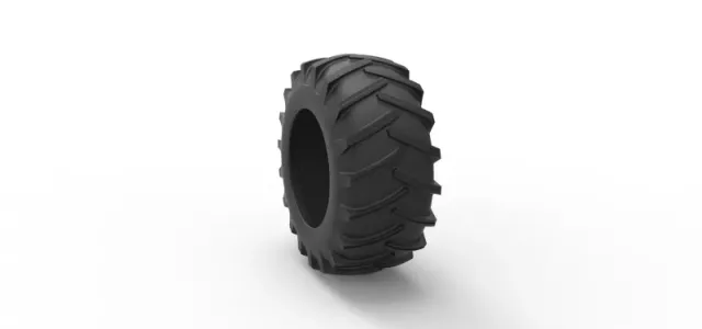 Tire of Vintage Pulling tractor Version 2 Scale 1:25 — Фото 8 из 9