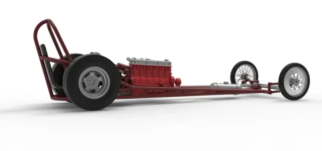 Vintage Front engine dragster Base Version 6 Scale 1:25 — Image 21 of 30