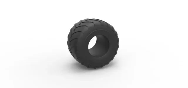 Diecast Monster Jam tire 28 Scale 1:25 — Image 9 of 9