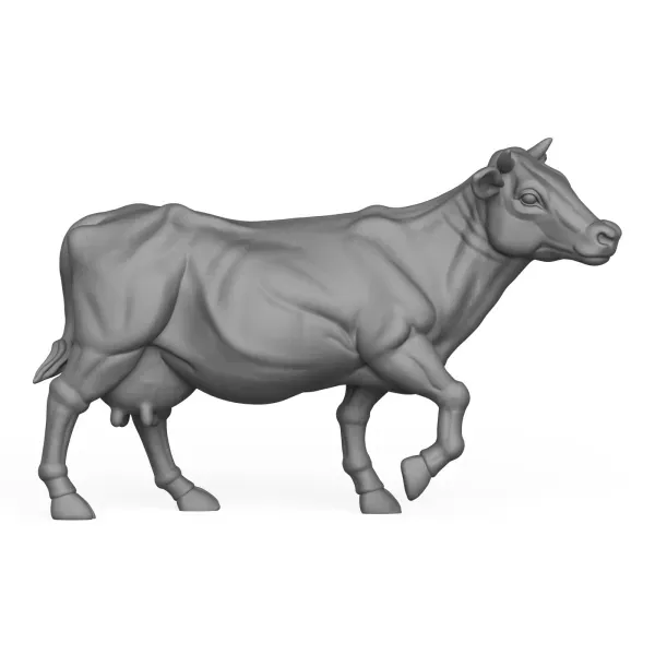 3D Printable Cow Walking Pose — Фото 3 из 6