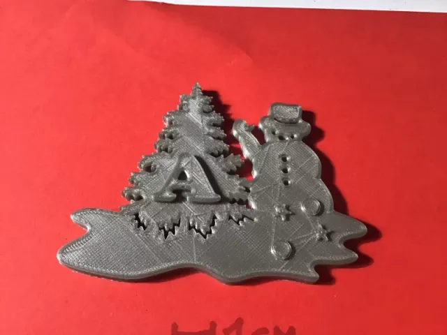CHRISTMAS SNOWMAN 3D letters stl file — Фото 3 из 11